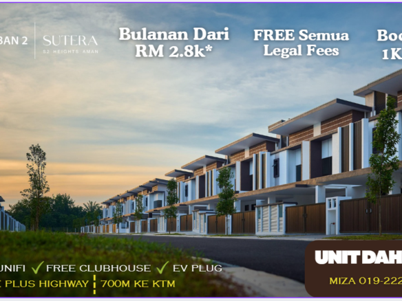 RUMAH BAHARU DAH SIAP 1KM DARI PLUS HIGHWAY