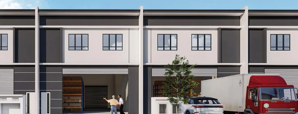 Artist impression of 30 by 97 foot link factories